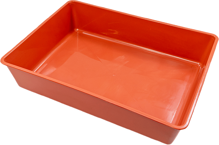 Bandeja Higiênica São Pet sem Borda Terracota para Gatos - Tam. Único