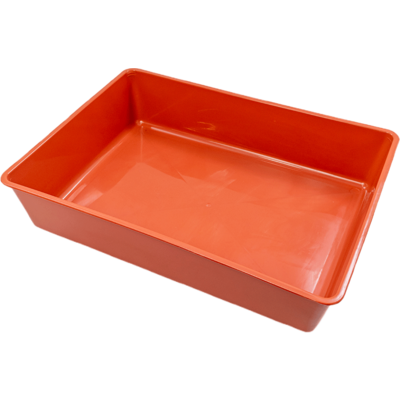 Bandeja Higiênica São Pet sem Borda Terracota para Gatos