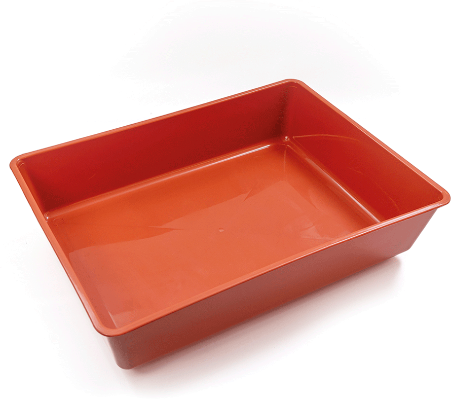 Bandeja Higiênica São Pet sem Borda Terracota para Gatos - Tam. Único