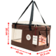 Bolsa de Transporte Aerial São Pet Marrom para Cães e Gatos