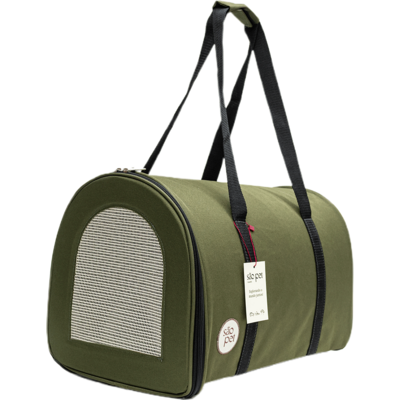 Bolsa de Transporte Redonda São Pet Verde para Cães e Gatos