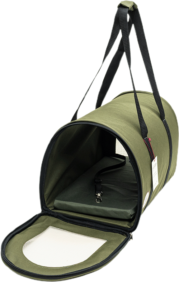 Bolsa de Transporte Redonda São Pet Verde para Cães e Gatos - Tam. AZ