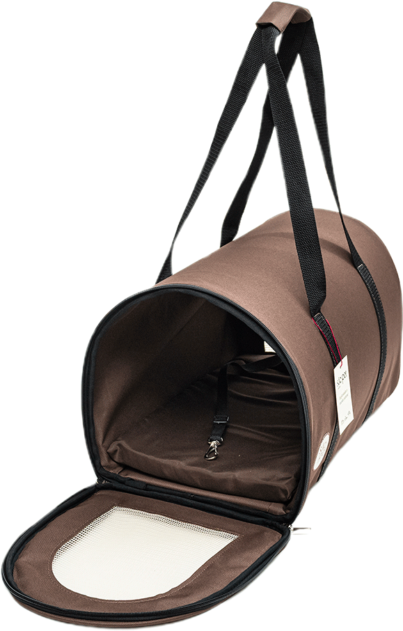 Bolsa de Transporte Redonda São Pet Marrom para Cães e Gatos - Tam. AZ