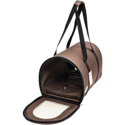 Bolsa de Transporte Redonda São Pet Marrom para Cães e Gatos