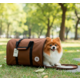 Bolsa de Transporte Redonda São Pet Marrom para Cães e Gatos