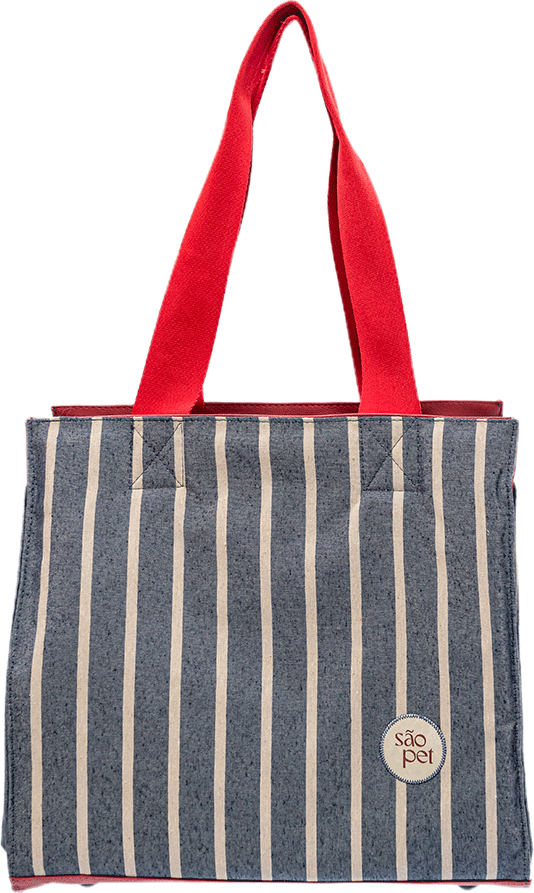Bolsa de Passeio Ipanema São Pet Azul para Cães e Gatos - Tam. Único