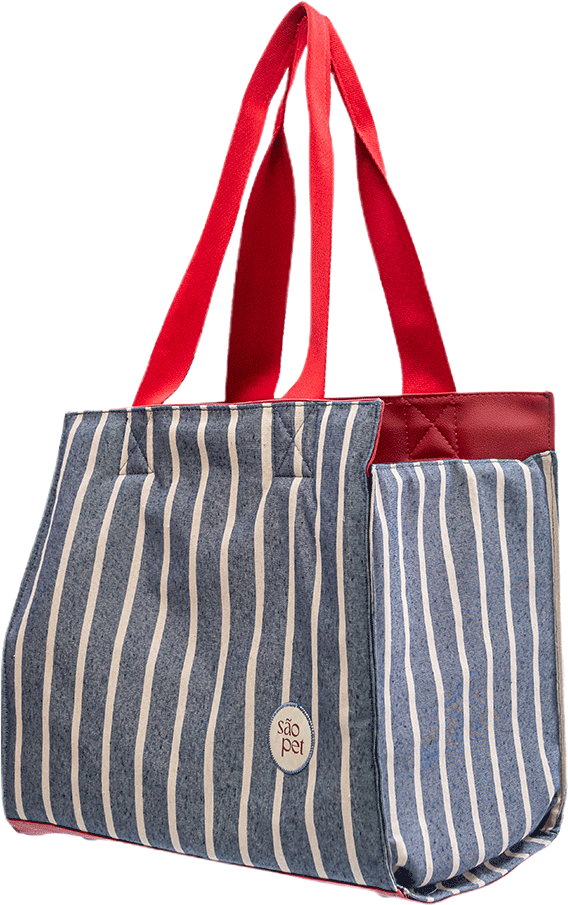 Bolsa de Passeio Ipanema São Pet Azul para Cães e Gatos - Tam. Único