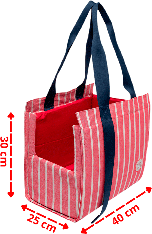 Bolsa de Passeio Ipanema São Pet Vermelha para Cães e Gatos - Tam. Único