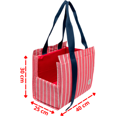“Bolsa de Passeio Ipanema São Pet Vermelha para Cães e Gatos
