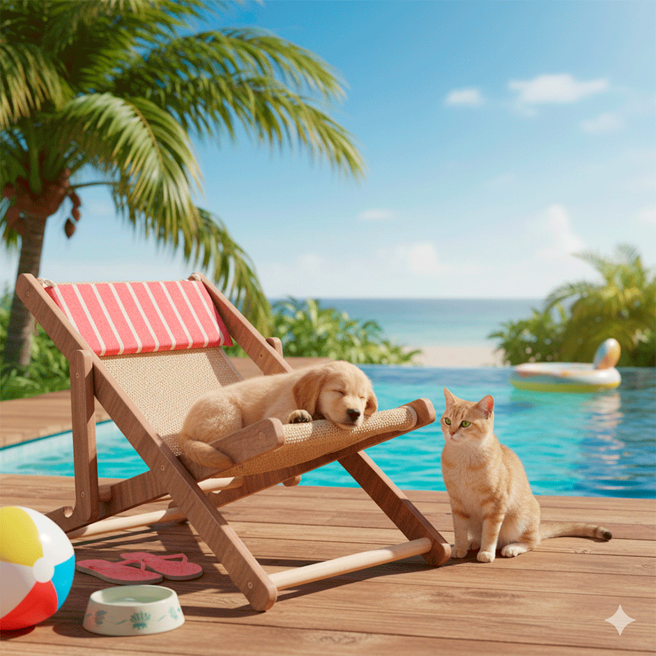 Cadeira Búzios São Pet Vermelha para Cães e Gatos - Tam. Único
