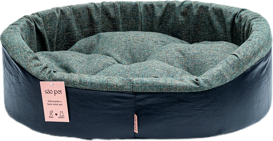 Cama São Pet Eur Criative Verde para Cães e Gatos - Tam. G