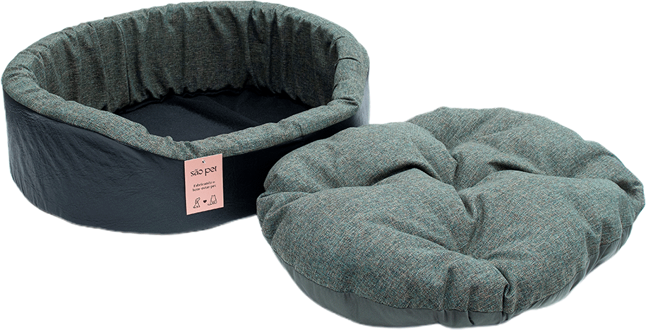 Cama São Pet Eur Criative Verde para Cães e Gatos - Tam. G