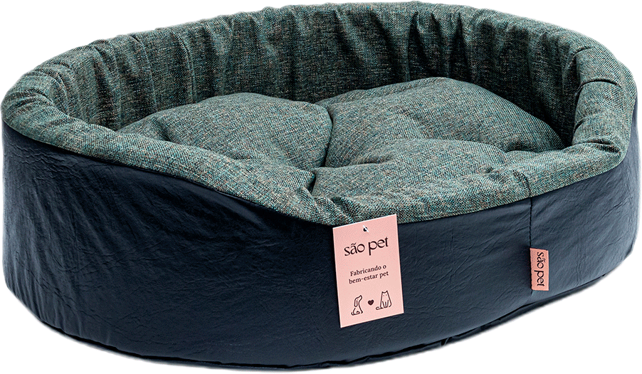 Cama São Pet Eur Criative Verde para Cães e Gatos - Tam. G