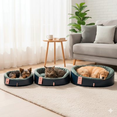 Cama São Pet Eur Criative Verde para Cães e Gato