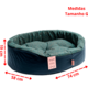 Cama São Pet Eur Criative Verde para Cães e Gato