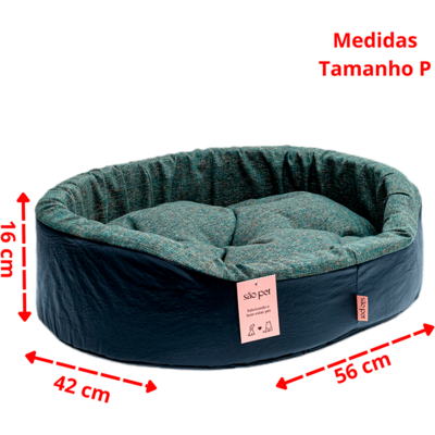Cama São Pet Eur Criative Verde para Cães e Gato