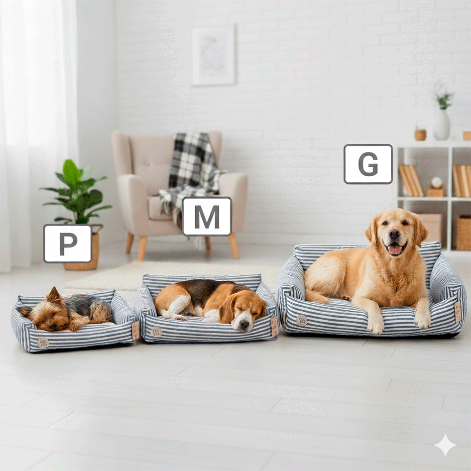 Cama São Pet Ilhéus Azul para Cães e Gatos - Tam. G