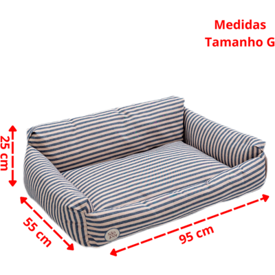 Cama São Pet Ilhéus Azul para Cães e Gatos