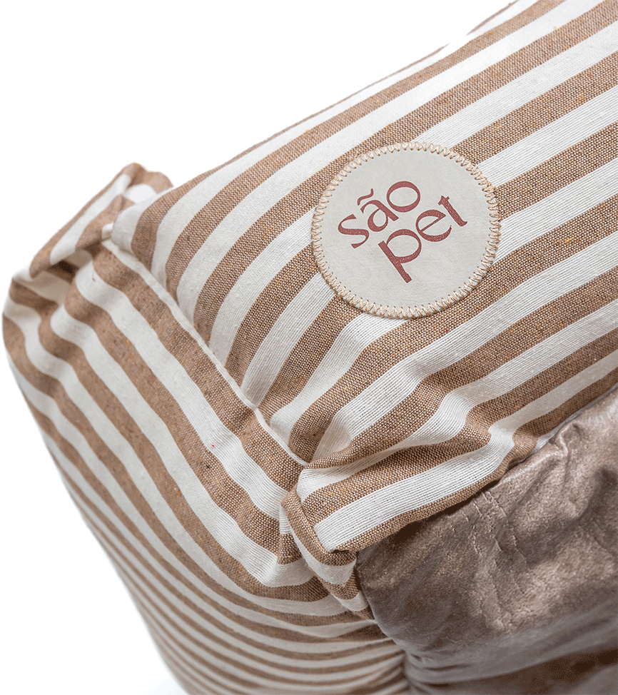 Cama São Pet Ilhéus Bege para Cães e Gatos - Tam. P