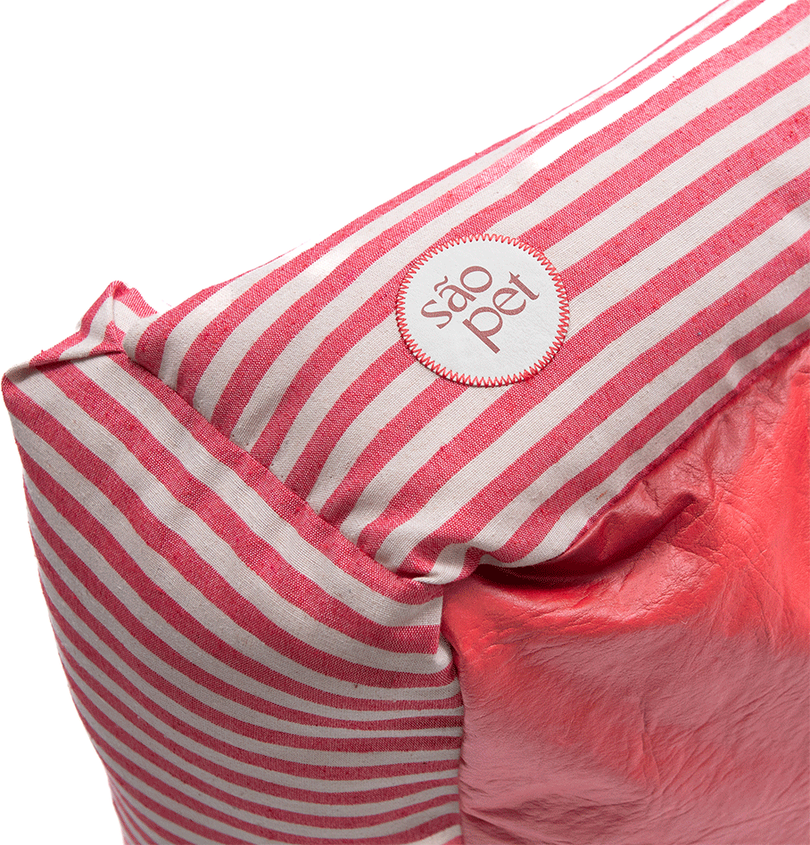 Cama São Pet Ilhéus Vermelha para Cães e Gatos - Tam. P