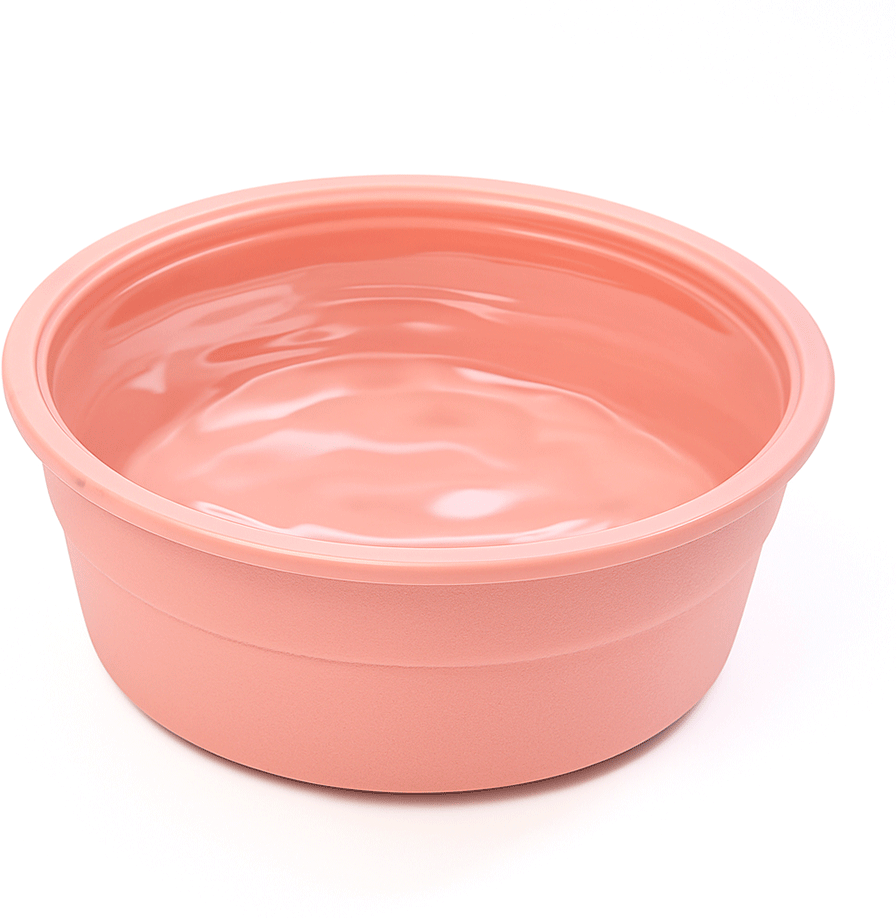 Comedouro São Pet Antiderrapante para Cães e Gatos Rosé - 250 mL
