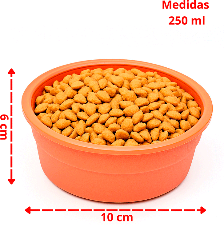 Comedouro São Pet Antiderrapante para Cães e Gatos Terracota - 250 mL