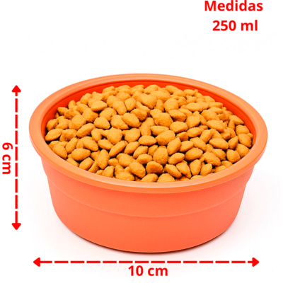 Comedouro São Pet Antiderrapante para Cães e Gatos Terracota