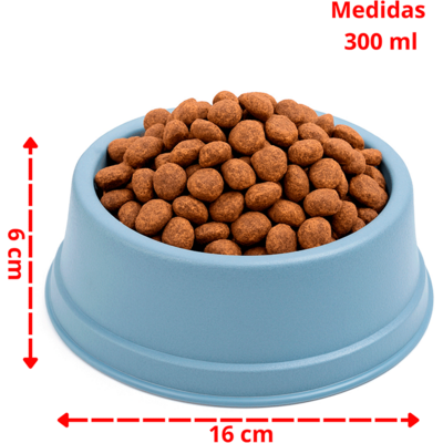 Comedouro São Pet Filhote para Cães e Gatos Azul