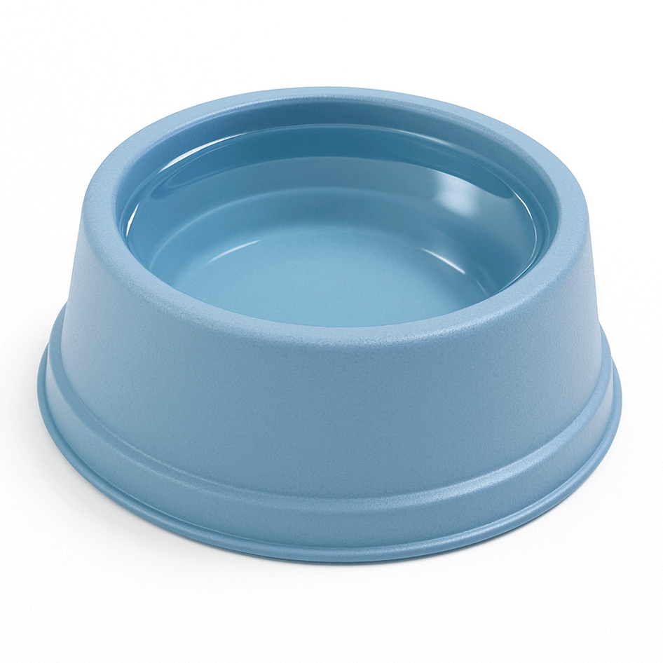 Comedouro São Pet Pequeno para Cães e Gatos Azul - 1 L