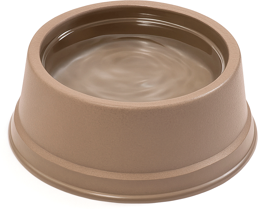 Comedouro São Pet Pequeno para Cães e Gatos Fendi - 1 L