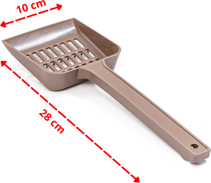 Pá Higiênica São Pet Plástica Fendi para Cães e Gatos - Tam. Único