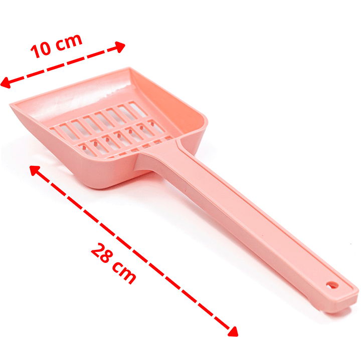 Pá Higiênica São Pet Plástica Rosé para Cães e Gatos - Tam. Único