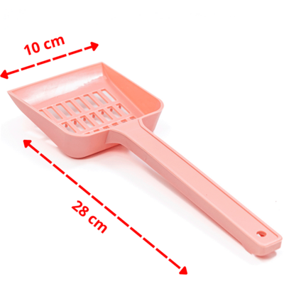 Pá Higiênica São Pet Plástica Rosé para Cães e Gatos