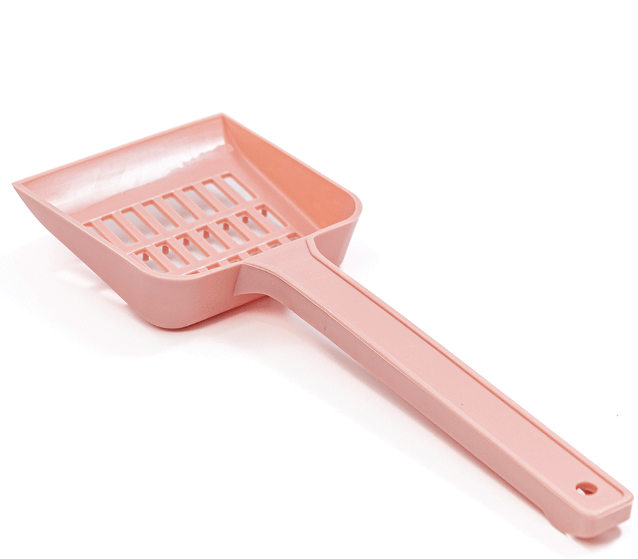 Pá Higiênica São Pet Plástica Rosé para Cães e Gatos - Tam. Único