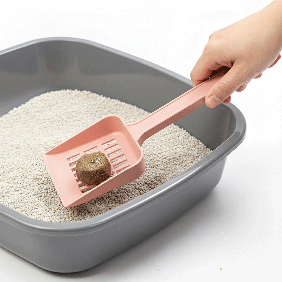 Pá Higiênica São Pet Plástica Rosé para Cães e Gatos - Tam. Único