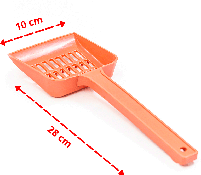 Pá Higiênica São Pet Plástica Terracota para Cães e Gatos - Tam. Único
