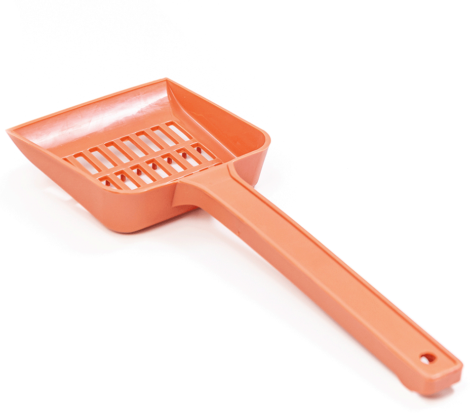 Pá Higiênica São Pet Plástica Terracota para Cães e Gatos - Tam. Único