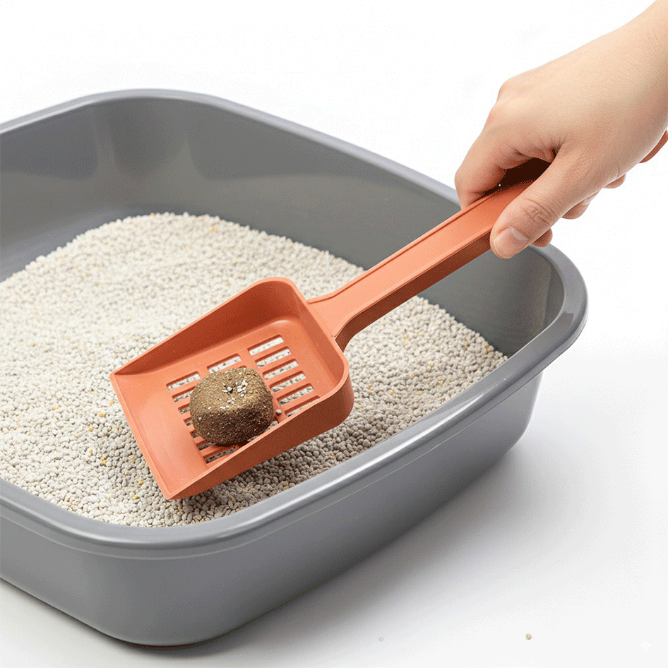 Pá Higiênica São Pet Plástica Terracota para Cães e Gatos - Tam. Único