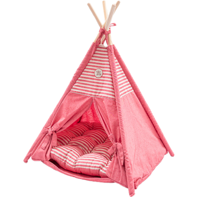 Tenda São Pet Paraty Vermelha para Cães e Gatos