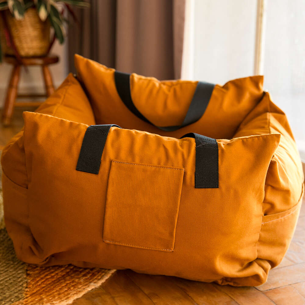 Bolsa de Transporte Pacco Puppy Caramelo Cangu Nature para Cães e Gatos - Tam. M