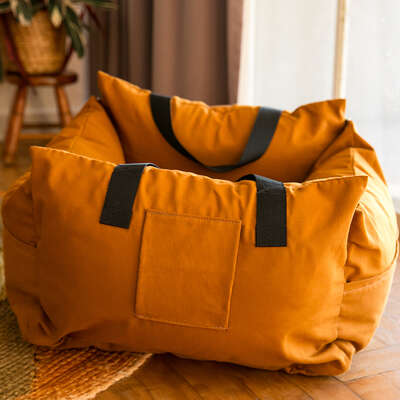 Bolsa de Transporte Pacco Puppy Caramelo Cangu Nature para Cães e Gatos