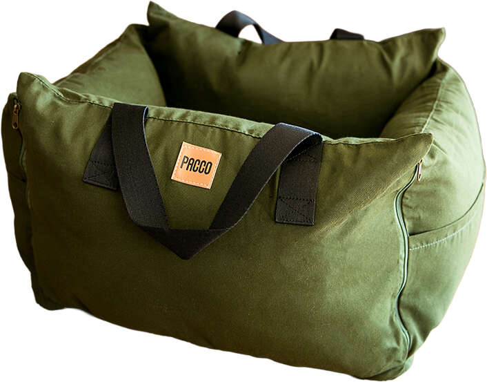 Bolsa de Transporte Pacco Puppy Verde Cangu Nature para Cães e Gatos - Tam. P