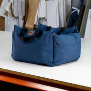 Bolsa de Transporte Pacco Puppy Azul Cangu Ecotec para Cães e Gatos - Tam. M