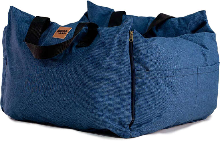 Bolsa de Transporte Pacco Puppy Azul Cangu Ecotec para Cães e Gatos - Tam. M