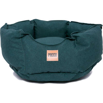 Cama Pacco Puppy Impermeável Ninho Ecotec Lisa Verde para Cães e Gatos