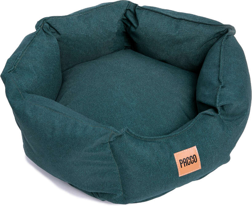 Cama Pacco Puppy Impermeável Ninho Ecotec Lisa Verde para Cães e Gatos - Tam. M