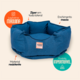 Cama Pacco Puppy Impermeável Ninho Ecotec Lisa Verde para Cães e Gatos