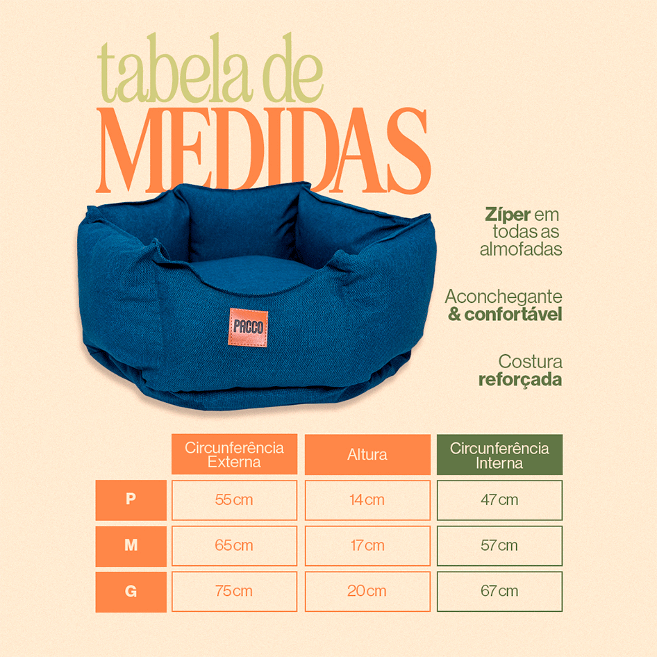 Cama Pacco Puppy Impermeável Ninho Ecotec Lisa Verde para Cães e Gatos - Tam. M