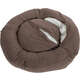 Cama Pacco Puppy Nala Redonda Boucle Marrom para Cães e Gatos