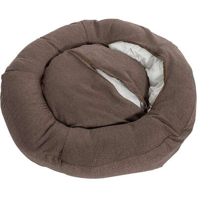 Cama Pacco Puppy Nala Redonda Boucle Marrom para Cães e Gatos